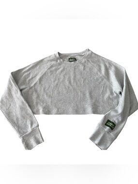 Daily Drills Heather Gray Thermal Cropped Sweatshirt XS/S